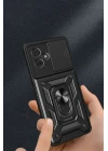 Xiaomi Redmi Note 13 Pro Plus Kılıf Pars Lens Yüzüklü Silikon - Siyah