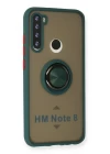 Xiaomi Redmi Note 8 Kılıf Montreal Yüzüklü Silikon Kapak - Yeşil