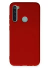 Xiaomi Redmi Note 8 Kılıf Nano içi Kadife Silikon - Kırmızı