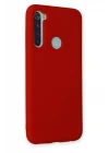 Xiaomi Redmi Note 8 Kılıf Nano içi Kadife Silikon - Kırmızı