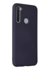 Xiaomi Redmi Note 8 Kılıf Nano içi Kadife Silikon - Lacivert