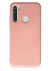 Xiaomi Redmi Note 8 Kılıf Nano içi Kadife Silikon - Pudra