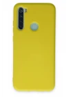 Xiaomi Redmi Note 8 Kılıf Nano içi Kadife Silikon - Sarı