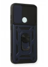 Xiaomi Redmi Note 8 Kılıf Pars Lens Yüzüklü Silikon - Lacivert