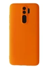 Xiaomi Redmi Note 8 Pro Kılıf First Silikon - Turuncu