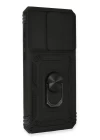 Xiaomi Redmi Note 8 Pro Kılıf Pars Lens Yüzüklü Silikon - Siyah