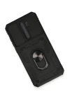 Xiaomi Redmi Note 8 Pro Kılıf Pars Lens Yüzüklü Silikon - Siyah