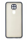 Xiaomi Redmi Note 9 Kılıf Montreal Silikon Kapak - Lacivert