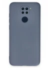 Xiaomi Redmi Note 9 Kılıf Nano içi Kadife Silikon - Gri
