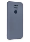 Xiaomi Redmi Note 9 Kılıf Nano içi Kadife Silikon - Gri