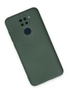Xiaomi Redmi Note 9 Kılıf Nano içi Kadife Silikon - Koyu Yeşil
