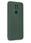 Xiaomi Redmi Note 9 Kılıf Nano içi Kadife Silikon - Koyu Yeşil