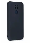 Xiaomi Redmi Note 9 Kılıf Nano içi Kadife Silikon - Lacivert