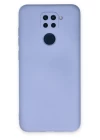 Xiaomi Redmi Note 9 Kılıf Nano içi Kadife Silikon - Lila