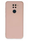 Xiaomi Redmi Note 9 Kılıf Nano içi Kadife Silikon - Pudra