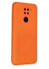 Xiaomi Redmi Note 9 Kılıf Nano içi Kadife Silikon - Turuncu