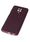 Xiaomi Redmi Note 9 Pro Kılıf First Silikon - Mürdüm