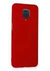 Xiaomi Redmi Note 9 Pro Kılıf Nano içi Kadife Silikon - Kırmızı