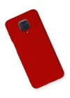 Xiaomi Redmi Note 9 Pro Kılıf Nano içi Kadife Silikon - Kırmızı