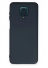 Xiaomi Redmi Note 9 Pro Kılıf Nano içi Kadife Silikon - Lacivert