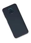 Xiaomi Redmi Note 9 Pro Kılıf Nano içi Kadife Silikon - Lacivert