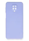 Xiaomi Redmi Note 9 Pro Kılıf Nano içi Kadife Silikon - Lila