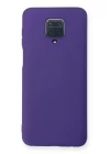 Xiaomi Redmi Note 9 Pro Kılıf Nano içi Kadife Silikon - Mor