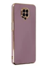 Xiaomi Redmi Note 9 Pro Kılıf Volet Silikon - Mor