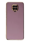 Xiaomi Redmi Note 9 Pro Kılıf Volet Silikon - Mor