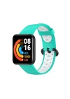 Xiaomi Redmi Watch 2 Spor Delikli Kordon - Turkuaz-Beyaz