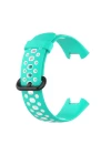 Xiaomi Redmi Watch 2 Spor Delikli Kordon - Turkuaz-Beyaz