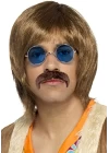 Yuvarlak Cam John Lennon Tarzı Gümüş Çerçeveli Mavi Gözlük