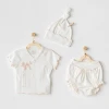 3lü Basic Bebe Takım Ekru