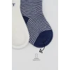 3lü Penye Soket Çorap Bs10110 İndigo