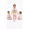 6/24 Ay Çiçek Baskılı Basic Bebek Takımı