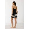 Anıl 11710  Kadın Sabahlıklı Şort Takım