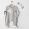 Baby Bow Bliss Tulum Takım Grey