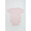 Bistyle Organik Natural Basic Style Yarım Kol Body Bs17103 Pembe