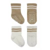 Çemberli Kaymaz Soket Çorap 2li  Bej-ekru