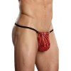Fantazi Kımızı Lame Erkek String-tanga