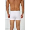 Giyim Erkek Büyük Beden Pamuklu Likralı Boxer Beyaz