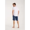 Giyim Erkek Cepli Pamuk Penye Şort Lacivert
