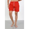 Giyim Erkek Fermuarlı Cepli Deniz Şortu Kırmızı
