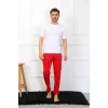 Giyim Erkek Pamuk Kırmızı Tek Alt Pijama