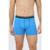 Giyim Erkek Pamuk Likralı Boxer Mavi