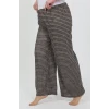 Giyim Kadın Büyük Beden Bürümcük Pantolon  Kahve