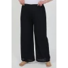 Giyim Kadın Büyük Beden Bürümcük Pantolon Lacivert