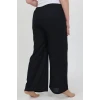 Giyim Kadın Büyük Beden Bürümcük Pantolon Lacivert