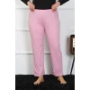 Giyim Kadın Büyük Beden Pembe Tek Alt Pijama