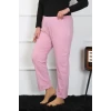 Giyim Kadın Büyük Beden Pembe Tek Alt Pijama